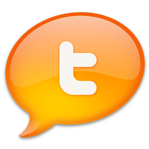 Tangerine Twitter Icon 512x512 png